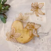 【homing】典雅百合花烘焙點心西點包裝袋/機封袋/平口袋/餅乾袋/甜點袋/糖果袋/牛軋餅/雪Q餅