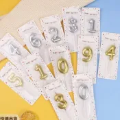(店+)數字蠟燭 生日蠟燭金色蠟燭 銀色蠟燭 生日佈置 造型蠟燭 週歲佈置 蛋糕裝飾蠟燭