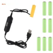 Mojito 通用 USB 轉 1.5V 3V 4.5V 6V 9V 12V AM3/AA/LR6 假電源線,用於聖誕
