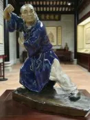 “日本回流80年代石灣窯黃飛鴻功夫陶塑亮釉工資擺見”剛從日本淘回得寶貝，80年代佛山石灣窯出口得黃飛鴻功夫陶