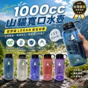 【買2贈水壺刷】台灣製🇹🇼水壺 1000cc 寬口水壺 OA山貓水壺 運動水壺 單車水壺 登山水壺 太空瓶