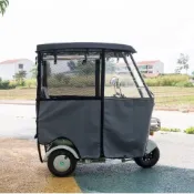 【台湾热销】機車擋風鏡 擋風板 擋風闆 擋風玻璃 前擋風  通用電瓶車電動三輪車棚雨篷全封閉擋風簾小巴士加厚透明防雨棚遮