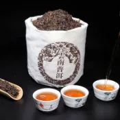 【茶品名】普洱茶 普洱1000克云南勐海普洱茶熟茶散茶 散裝宮廷金芽十年陳香宮廷熟普