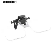 SEPTEMBER夾式放大鏡,可拆卸的2倍放大頭戴式放大鏡,高清舒適亞克力光學鏡片翻轉式眼鏡