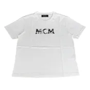  MONCLER字母印花LOGO棉質舒適圓領休閒短袖T恤(男款/象牙白)