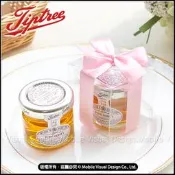 甜蜜蜜「透明盒裝」英國Tiptree迷你蜂蜜小禮盒 (粉色緞帶) 28g 迎賓送客禮 桌上禮 婚禮小物 二次進場 姊妹禮