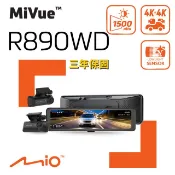 Mio MiVue R890WD 雙4K Sony STARVIS2 星光級感光元件 WIFI GPS 金電容 後視鏡 前後雙鏡  行車紀錄器