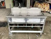 永達二手傢俱生活館/煮麵機6切2湯/六切二湯煮麵機/煮麵機/煮麵攤車/煮麵車/六孔煮麵台/瓦斯煮麵機