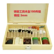 【小劉雜貨店】電磨配件 木盒電磨配件/研磨工具木盒組 100件 柄徑3mm 研磨頭  木盒磨頭組 雕刻工具組