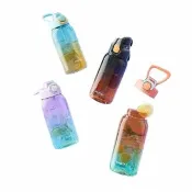 Homegym Tritan兩用直飲吸管水壺-700ML(運動水壺 彩虹水壺 漸層水壺)