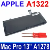 筆電達人 APPLE 蘋果 A1322 原廠規格 電池 MacBook Pro 13 A1278 2009~2012 AP0141 MB990 MB990LL/A MB991 MB991LL/A MC374 MC374LL/A，MC375 MC375LL/A MC700 MC724 MD313 MD314 MD101 MD102