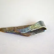 Titanium money clip純鈦錢夾藍金底木紋迷你50mm