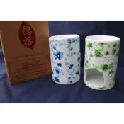 德榕藏品 日系茶香爐 圓型香薰燭台 贈送50g薄荷葉試用包 香氛燭臺 擴香 可放薄荷葉/薰香粉 薰香台 純天然草本香薰 煙少 德榕香道