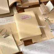 🌸臺灣出貨🌸書本保護套 國小書套 布標款A6軟書皮 手帳本書衣 可拆卸筆記本空白法文格 漫畫書套 小說書套 書套