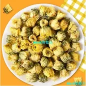 甄選好貨 菊花茶胎菊杭白菊葉散裝花茶花草茶清胎菊王配枸杞 500克超值裝