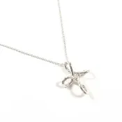 【日本直送 二手美品】蒂芙尼 TIFFANY&Co. 項鍊 Infinity Cross Elsa Peretti 銀 925 飾品