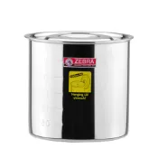 【ZEBRA斑馬牌】佐料罐 16cm 2.5L (附蓋&刻度)【304不銹鋼 醬料桶 糖水桶 油鍋 量杯 調理鍋】
