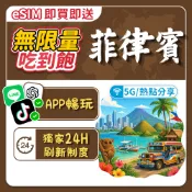 【飛網科技】菲律賓 eSIM 上網卡 24H自動發貨 免等待 無限量吃到飽 免插卡 無限量 菲律賓網卡 支持充值