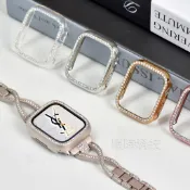 施華洛鑲鑽 手錶保護殼 適用於 Apple Watch 12 11 10 9 8 7 6 Ultra4 SE3 手錶殼