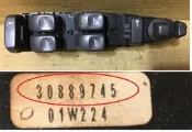 大坡很遠 VOLVO S40 V40 01-04 駕駛電動窗開關 PWR-FL 30889745 (零件車拆賣3)