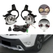 豐田 RAV4 13-15款 前霧燈總成 LED前保險槓霧燈 開關線束 適用