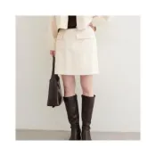 (店+)NICE CLAUP / OLIVE des OLIVE OUTLET 【natural couture】附口袋A字裙