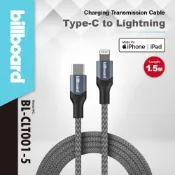 billboard 告示牌 Lightning 充電傳輸線 MFi認證 USB12W / TYPE-C 60W 1.5M