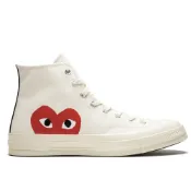 CONVERSE X CDG PLAY 男鞋 CHUCK 70 HI 愛心 米白【A-KAY0】【150205C】