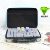 拾光藏寶閣 【60格大容量】鑽石畫收納盒 分鑽盒 美甲收納盒 展示盒 蝴蝶花色 帶瓶設計 分格收納 透明蓋 防塵防潮 手工DIY配件收納