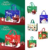 (店+)【FANCY LIFE】聖誕禮物提袋(聖誕手提袋 禮物袋 防水 覆膜 防水防油 手提袋 禮品袋包 不織布 購物袋)