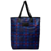 【MARC BY MARC JACOBS】格紋厚織尼龍托特包(深藍M001516-INDIGO-MULTI)