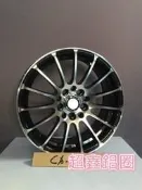 【A-523】 15吋鋁圈 4孔100 4孔114.3 5孔114.3 5孔100 類 OZ 8孔 亮黑車刀面