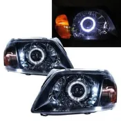 卡嗶車燈 MAZDA 馬自達 TRIBUTE 邱比特 Tribute 01-03  光導LED光圈魚眼 大燈 黑