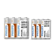 (店+)【JOEKI】Philips飛利浦電池 3號 4號Philips 飛利浦 碳鋅電池 3號 4號