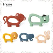 【LMW親子選品】🌿 比利時Trixie - 動物造型咬咬環🌿固齒器 安撫娃娃 安撫玩偶 感統玩偶 柔棉咬咬安撫巾