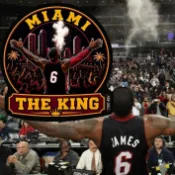 【FC獨家設計貼紙】LeBron James 熱火隊 行李箱貼紙 車貼 NBA周邊 防水貼紙 全斷亮膜
