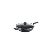 (店+)【Tefal 特福】【Tefal 法國特福】 新經典系列32CM / 36CM 單柄不沾鍋炒鍋(加蓋) 