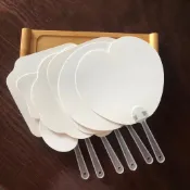 🔥【臺灣發貨】手拿扇 DIY彩繪 繪畫 塗鴉 空白扇子 自製扇子 彩繪扇子diy自製手繪團扇兒童空白繪畵扇活動繪畵
