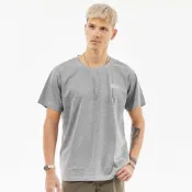 (店+)【NST JEANS】恆逸・都會｜URBAN 涼感垂墜環保縲縈 鉑岩灰 男彈性絲光棉短袖上衣T恤 加大尺碼 397-80002