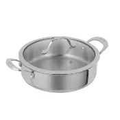 【Kuhn Rikon】瑞士ALLROUND系列-24cm 雙耳湯鍋/淺燉鍋(3L)