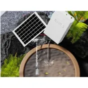 綠能陽光屋🇹🇼 太陽能循環水泵抽水增氧泵魚池過濾器小型噴泉流水擺飾水循環系統 A0091