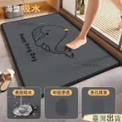 ✨臺灣出貨✨硅藻泥浴室吸水地墊防滑免洗速幹玄關衛生間入戶門門口地墊腳墊