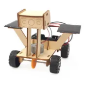 【W先生】科技小製作 木製 3D拼圖 太陽能月球車 生活科技 科學實驗 教材 玩具 益智 教育 DIY 拼裝 自行組裝