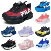 (店+)【FILA】Fila 兒童旋鈕運動鞋 童鞋 機能鞋 16-24號 白色 中童 球鞋 康特杯 男童女童