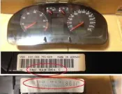 大坡很遠 VW PASSAT B5 1.8T 97-98儀表板SPEEDOMETER 3B0919861C (零件車拆賣