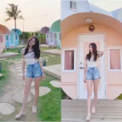 someone jeans 歐美破鬚刷色牛仔短褲 原價890(S~XL)B0017712TZ20