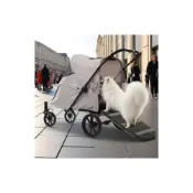 (店+)寵物推車中大型犬一鍵收車輕便可折疊老年狗外出代步車狗推車輪椅