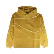 PAUL SMITH 黃字笑臉刺繡LOGO有機棉長袖束繩連帽T恤(男款/芥末棕)
