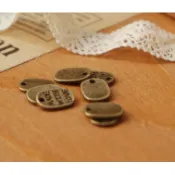 DIY 配件 MADE WITH LOVE 橢圓字牌