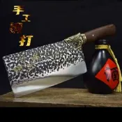 龍泉菜刀 家用砍骨刀 不生銹斬切刀 虎頭手工鍛打廚房用刀 正品龍泉